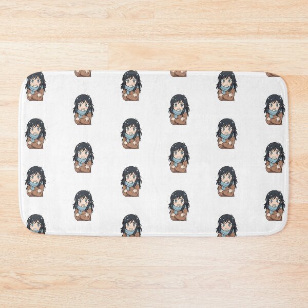 Item preview, Shonen Anime Girl with Black Hair and Blue Eyes in the Cold designed and sold by OsasChild.