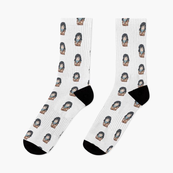Item preview, Shonen Anime Girl with Black Hair and Blue Eyes in the Cold designed and sold by OsasChild.