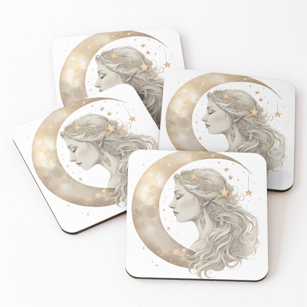 Item preview, Celestial Moon Goddess designed and sold by EchosAndInk.