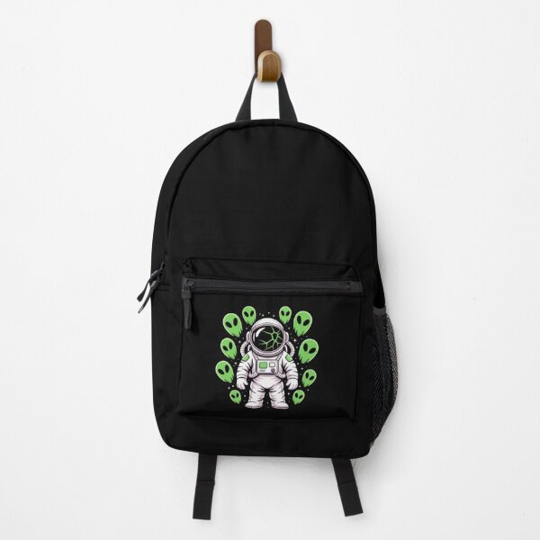 Item preview, Astronaut with Alien Ghosts – Halloween Neon Sci-Fi Space Design designed and sold by ColorSplash123.