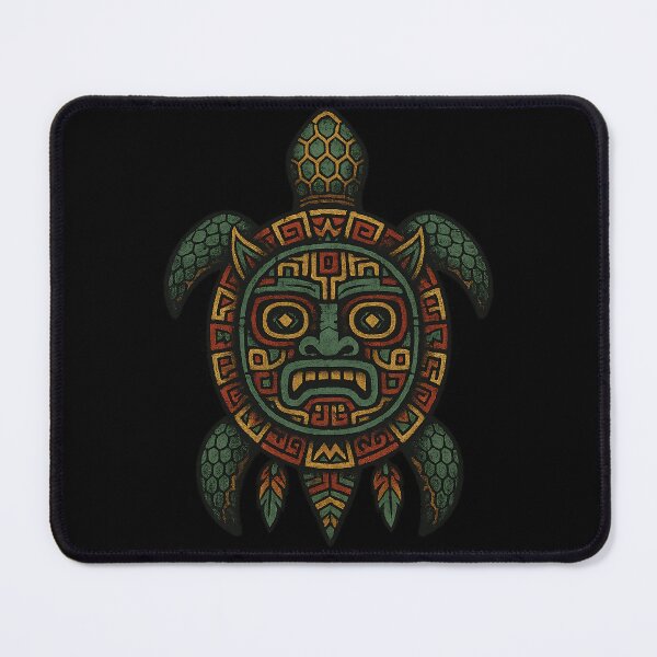 Item preview, Mayan Turtle Sun God Mask Tribal Ancient designed and sold by AncientVibes.