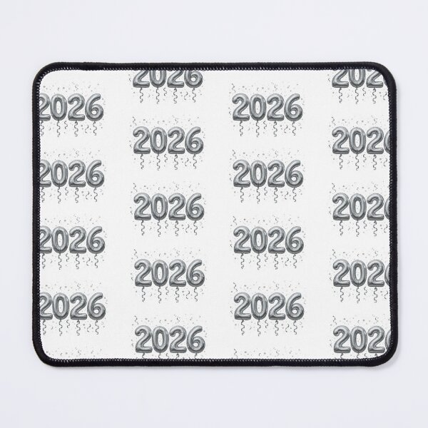 Item preview, New year 2026 silver balloons with confetti on transparent background, AI generated designed and sold by dvoevnore.