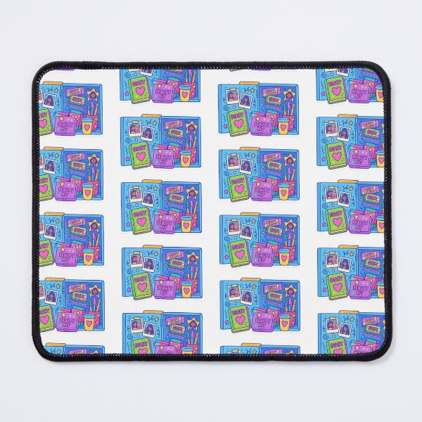 Item preview, Maximalist back to school illustration with colorful supplies and decorations, AI generated designed and sold by dvoevnore.