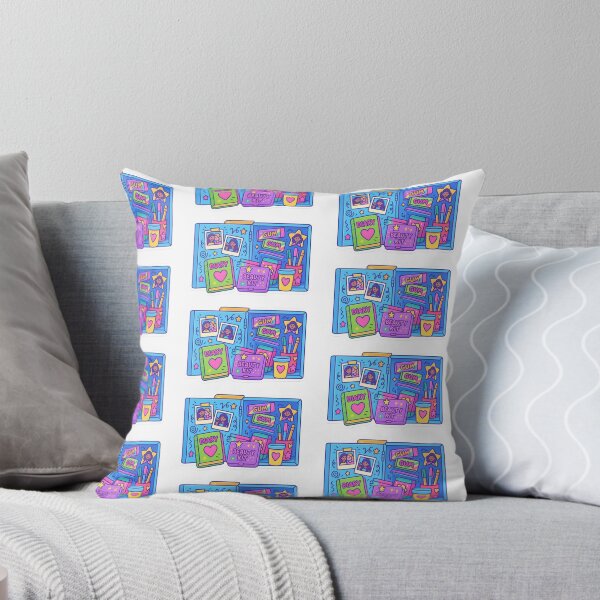 Item preview, Maximalist back to school illustration with colorful supplies and decorations, AI generated designed and sold by dvoevnore.