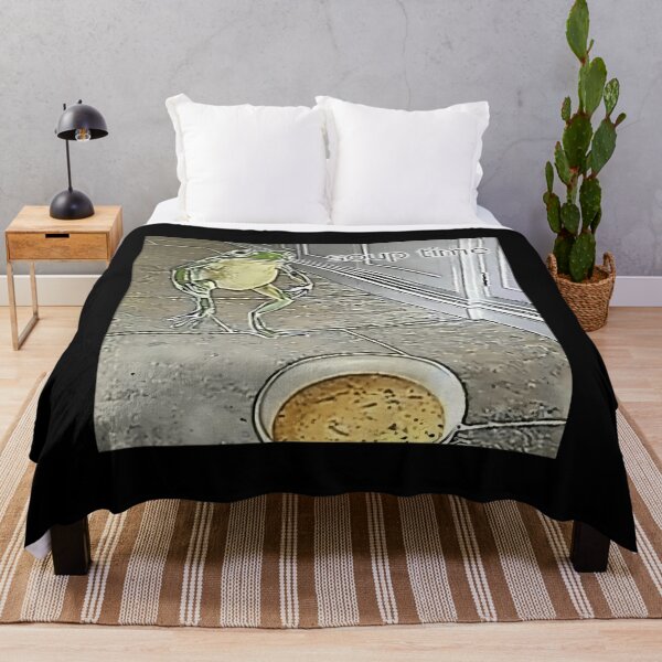Item preview, Soup Time Meme Frog Meme designed and sold by gidotocobi78.