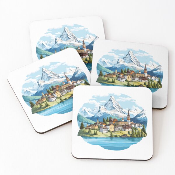 Item preview, Natural Beautiful Mountain Village Scenery designed and sold by Happyfreedom.
