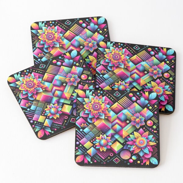 Item preview, Geometric decorative flower pattern  designed and sold by Dogandesighn.