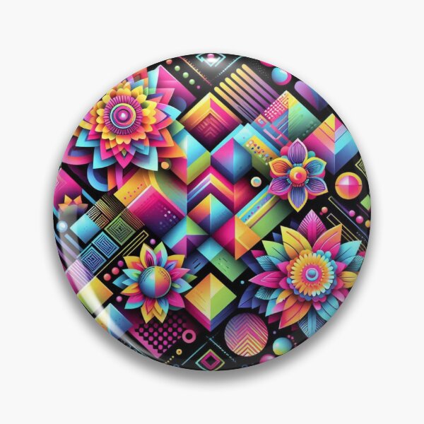 Item preview, Geometric decorative flower pattern  designed and sold by Dogandesighn.