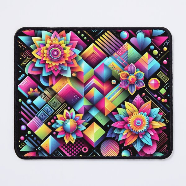 Item preview, Geometric decorative flower pattern designed and sold by Dogandesighn.