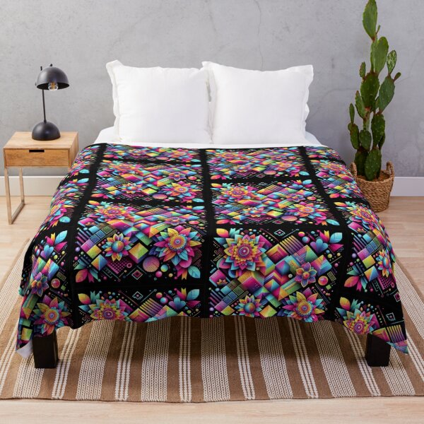 Item preview, Geometric decorative flower pattern designed and sold by Dogandesighn.