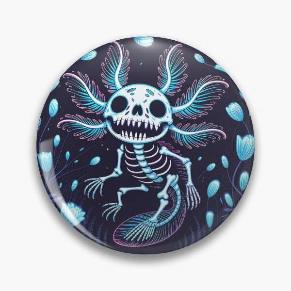 Item preview, Axolotl Skeleton • Dia de Muertos Art designed and sold by Blok45.