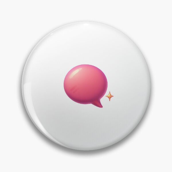 Item preview, Isolated pink speech bubble with star accent on transparent background, AI generated designed and sold by dvoevnore.