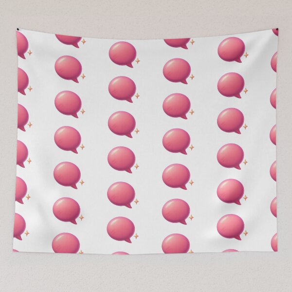 Item preview, Isolated pink speech bubble with star accent on transparent background, AI generated designed and sold by dvoevnore.