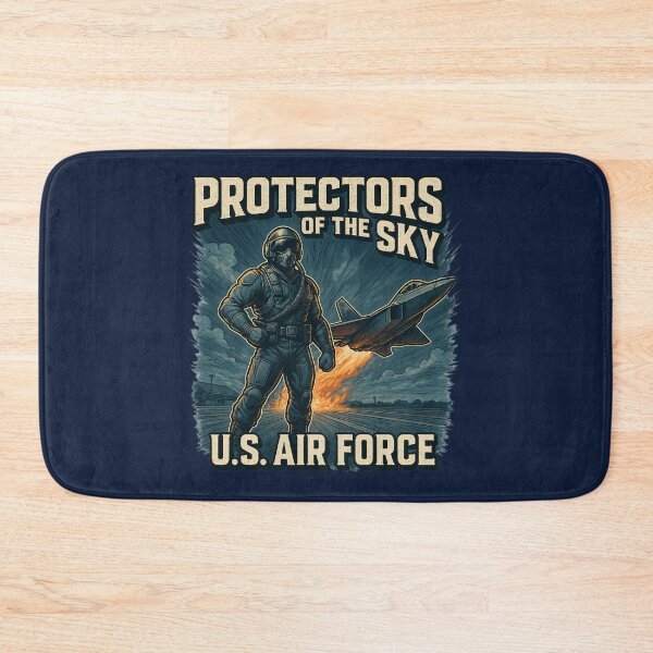 Item preview, Protectors of the Sky – U.S. Air Force Superhero T-Shirt Design designed and sold by getpressedshirt.