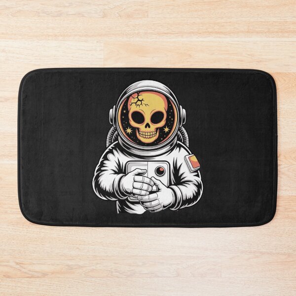 Item preview, Astronaut Handshaking Skeleton Alien – Halloween Neon Space Design designed and sold by ColorSplash123.