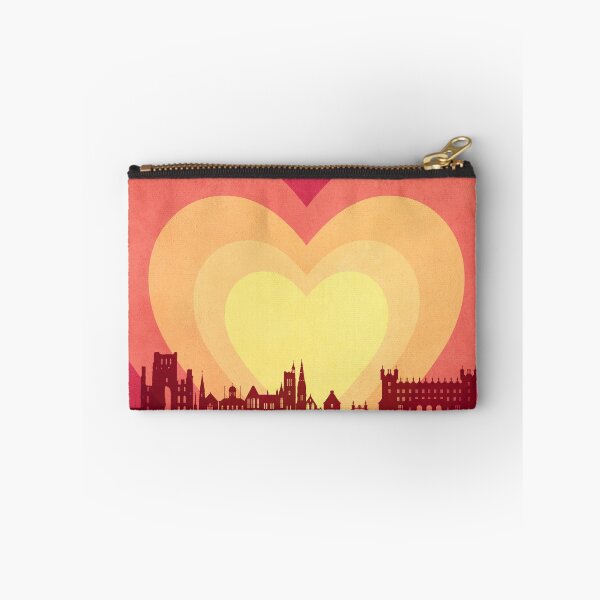 Item preview, Kelso Scotland Skyline Hearts Red Yellow designed and sold by ArtPrints.