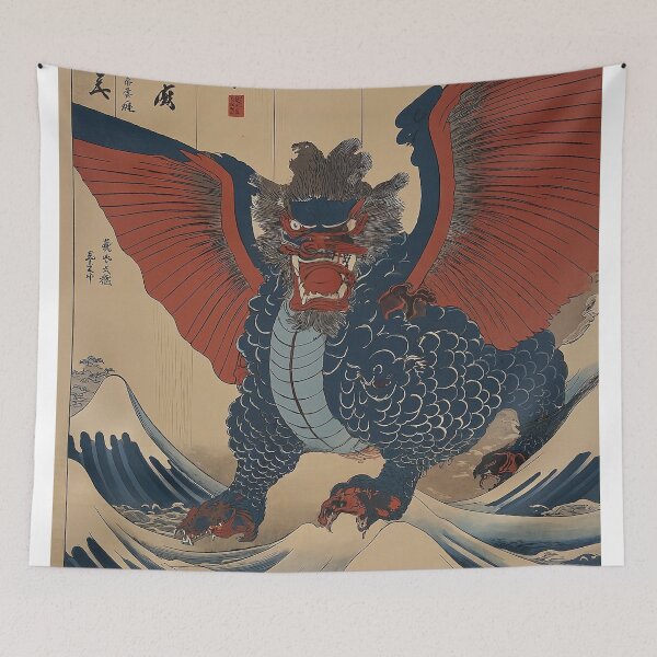 Item preview, The Great Kaiju Wave designed and sold by Vandy Fullam.
