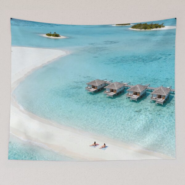 Item preview, Aerial View of a Dreamy Tropical Resort designed and sold by TeezyDezignes.