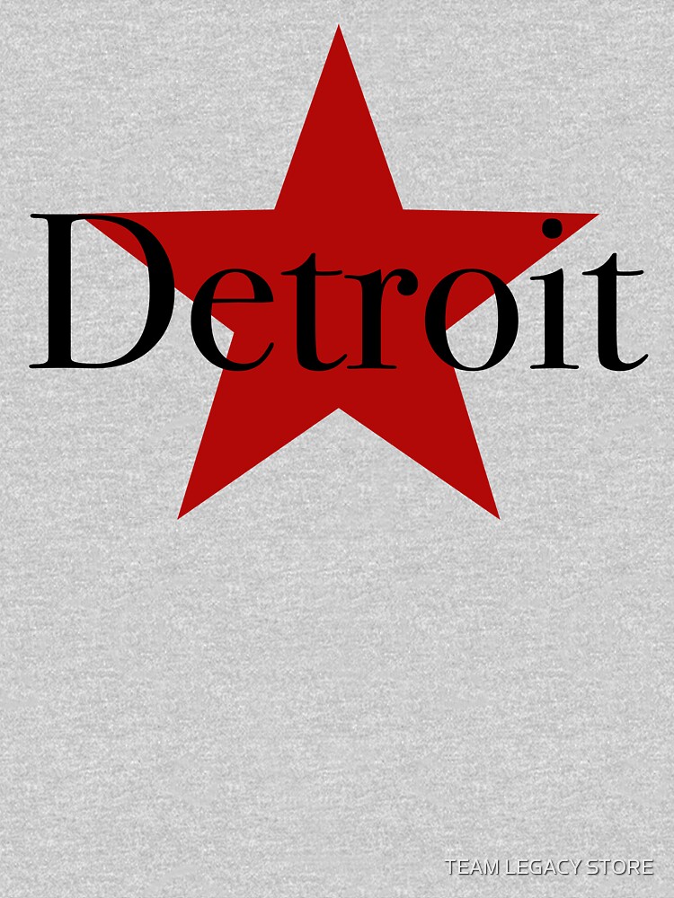 Men's Red Detroit Stars Negro League Logo Pullover Hoodie