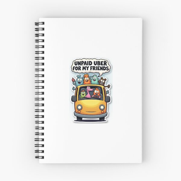 Item preview, UNPAID UBER FOR MY FRIENDS – Funny Friendship Car Sticker designed and sold by LOL Decals.