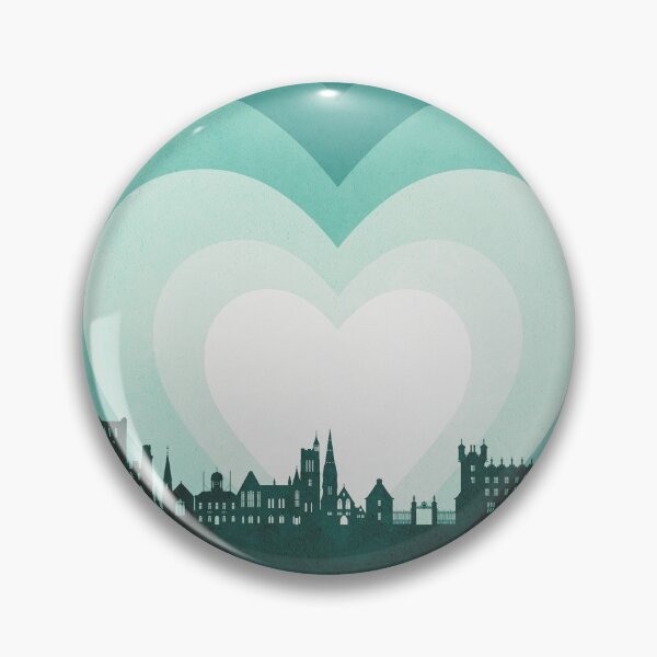 Item preview, Kelso Scotland Skyline Hearts Teal designed and sold by ArtPrints.