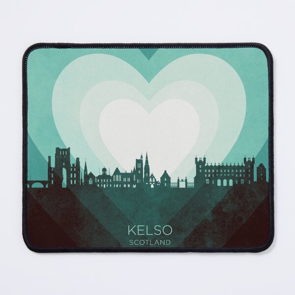 Item preview, Kelso Scotland Skyline Hearts Teal designed and sold by ArtPrints.