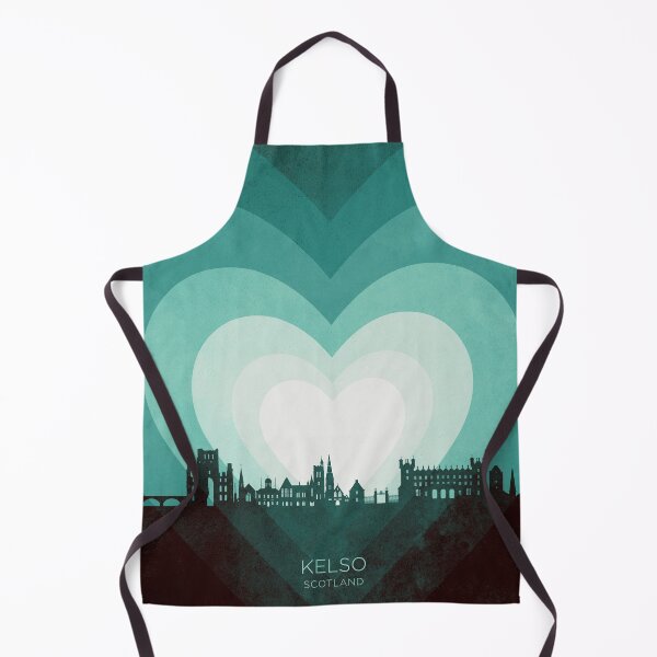 Item preview, Kelso Scotland Skyline Hearts Teal designed and sold by ArtPrints.