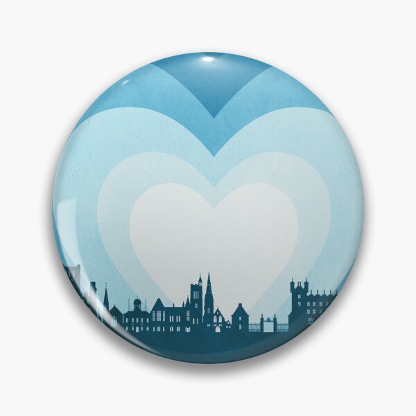 Item preview, Kelso Scotland Skyline Hearts Blue designed and sold by ArtPrints.