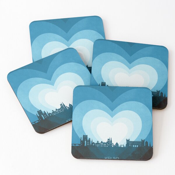 Item preview, Kelso Scotland Skyline Hearts Blue designed and sold by ArtPrints.