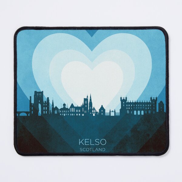 Item preview, Kelso Scotland Skyline Hearts Blue designed and sold by ArtPrints.