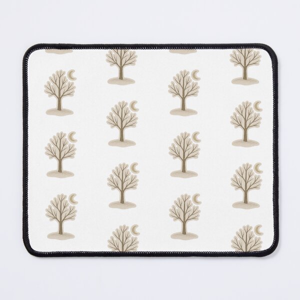 Item preview, Winter tree with bare branches and crescent moon, isolated wabi sabi style, AI generated designed and sold by dvoevnore.