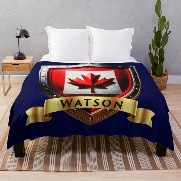 Item preview, Watson Family Canada Shield, Maple Leaf Heraldry Crest designed and sold by Highlandkings.