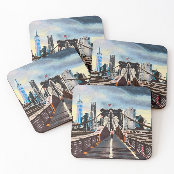 Item preview, Brooklyn bridge. NY cityscape designed and sold by Watershadow.