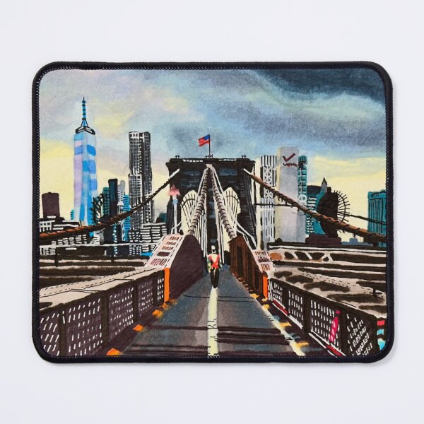 Item preview, Brooklyn bridge. NY cityscape designed and sold by Watershadow.