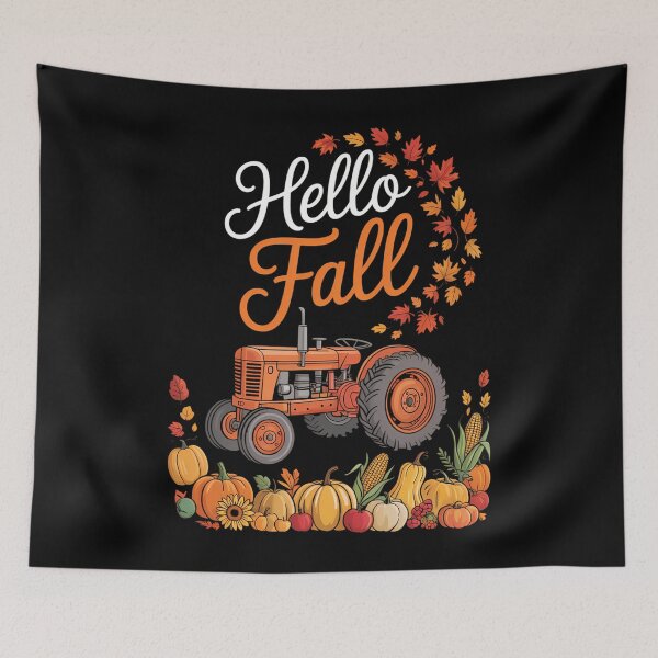 Item preview, Thanksgiving Fall Autumn Pumpkins Tractor Lovers designed and sold by Turbotine.