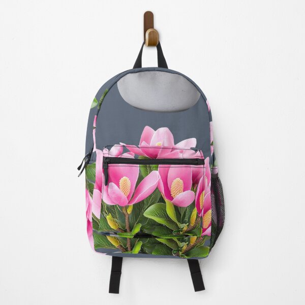 Item preview, Pink magnolia flowers in gray pot designed and sold by MamaDong.