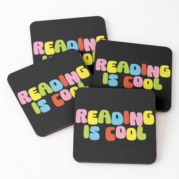 Item preview, Reading is cool groovy colorful words retro bookworm funky style vibes designed and sold by HumansStuck12.