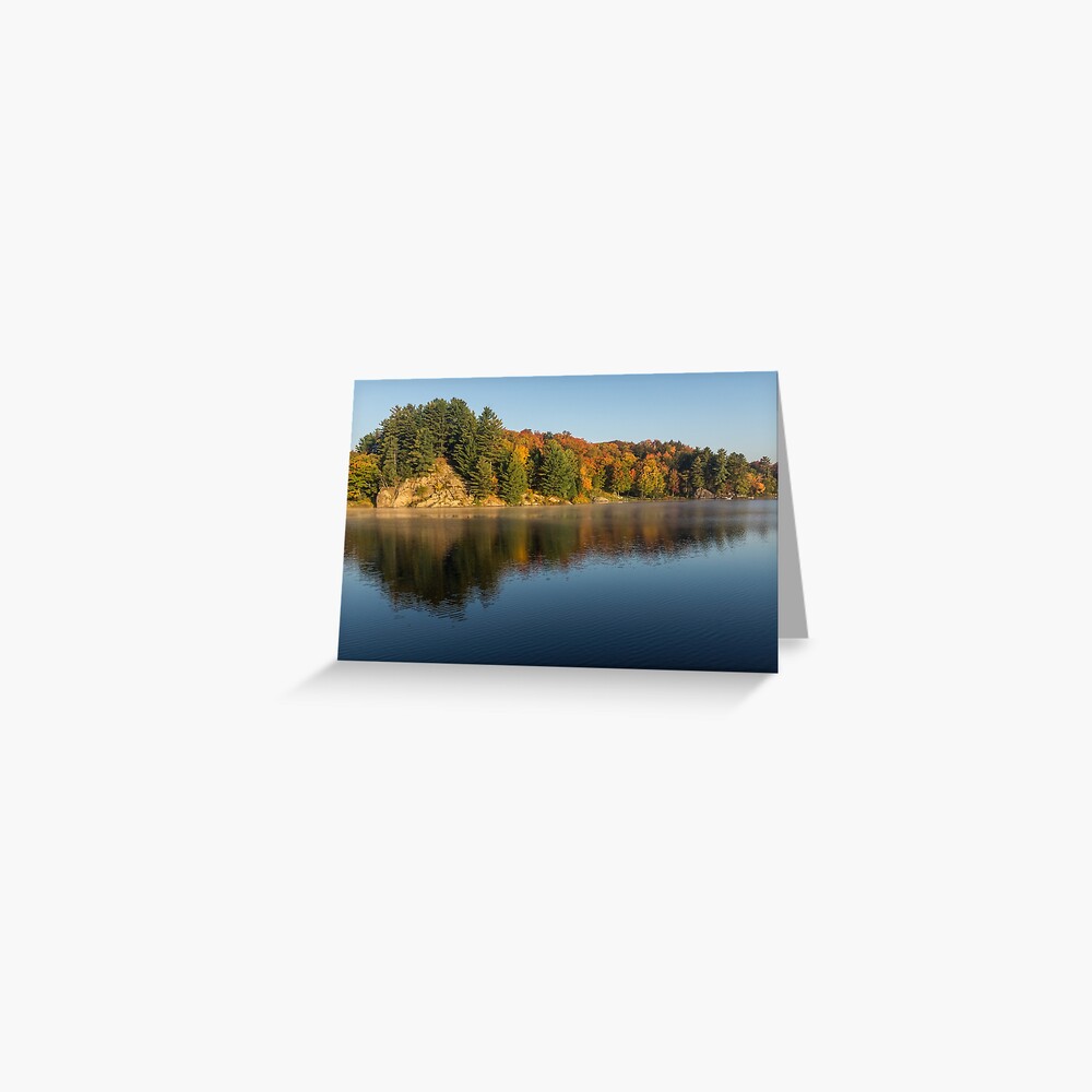 Silky Morning Autumn On Lake Rosseau In Muskoka Postcard By Georgiam Redbubble