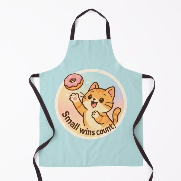 Item preview, Small Wins Count Cat Sticker designed and sold by Yuliya Brush.