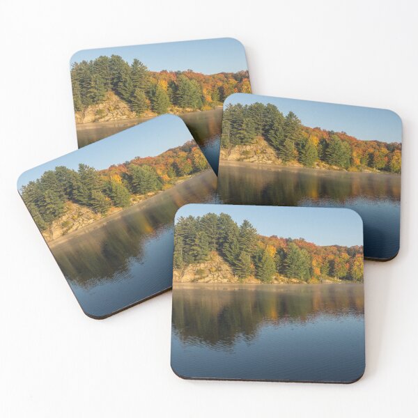 Item preview, Silky Morning - Autumn on Lake Rosseau in Muskoka  designed and sold by Georgia Mizuleva.