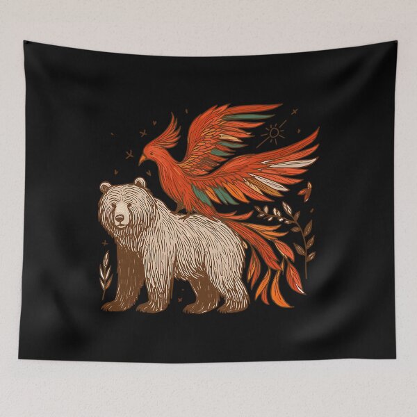 Item preview, Bear And Phoenix designed and sold by Pastiesstore61.