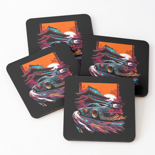 Item preview, Japanese Retro Car Racing Drifting Art J	 designed and sold by mpnudwos9.