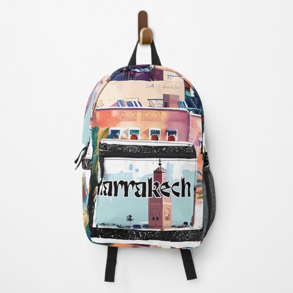 Item preview, Marrakech Cityscape Illustration – Moroccan Architecture & Skyline designed and sold by DesignArtist.ia.