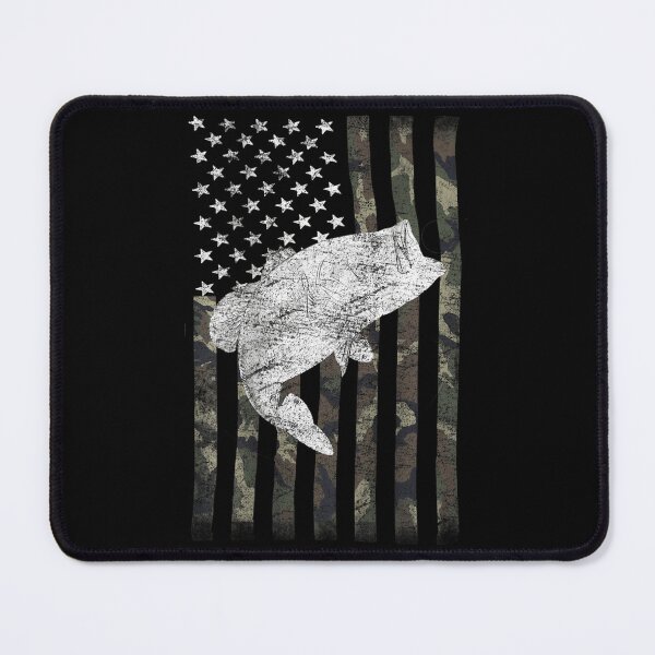 Item preview, Bass Fishing American Camo USA Flag for Fisherman (on back) 		 designed and sold by xdhdmzgxlo41.