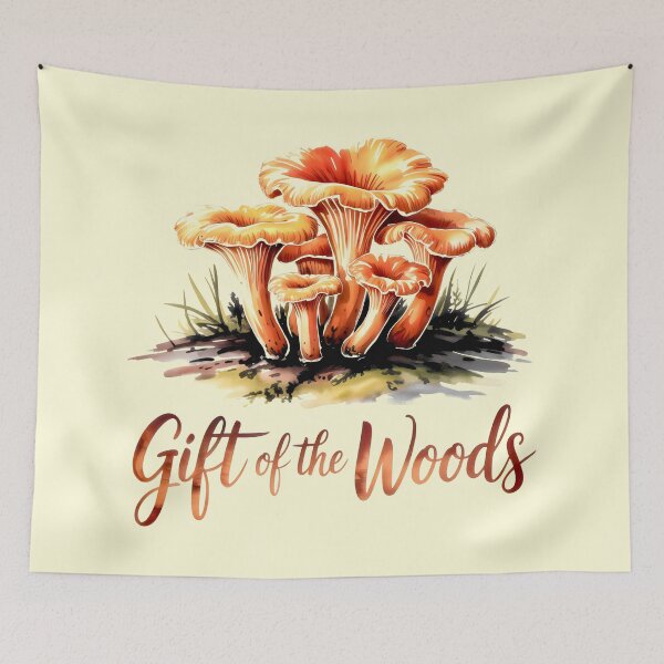 Item preview, Chanterelles Amid Subtle Green Grasses designed and sold by SplashTastic.