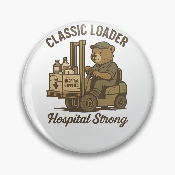 Item preview, Classic Loader – Vintage Forklift Operator Bear T-Shirt (Hospital Logistics) designed and sold by ClinicalHubs.