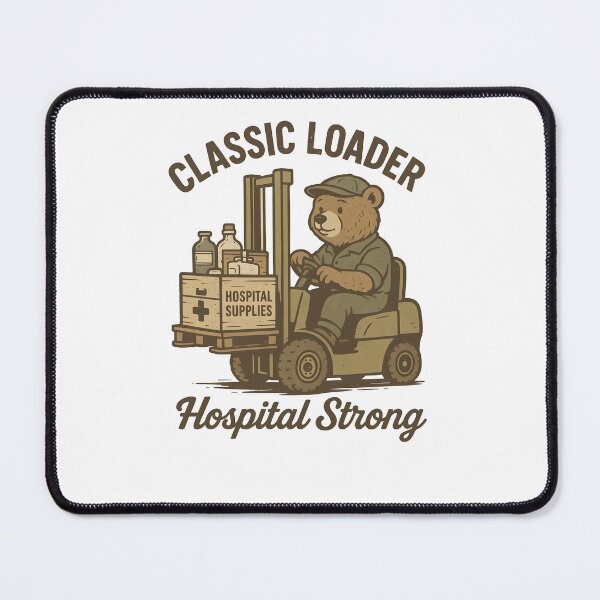 Artikelvorschau, Klassischer Lader – Vintage Gabelstaplerfahrer Bär T-Shirt (Krankenhauslogistik) entworfen und verkauft von ClinicalHubs.