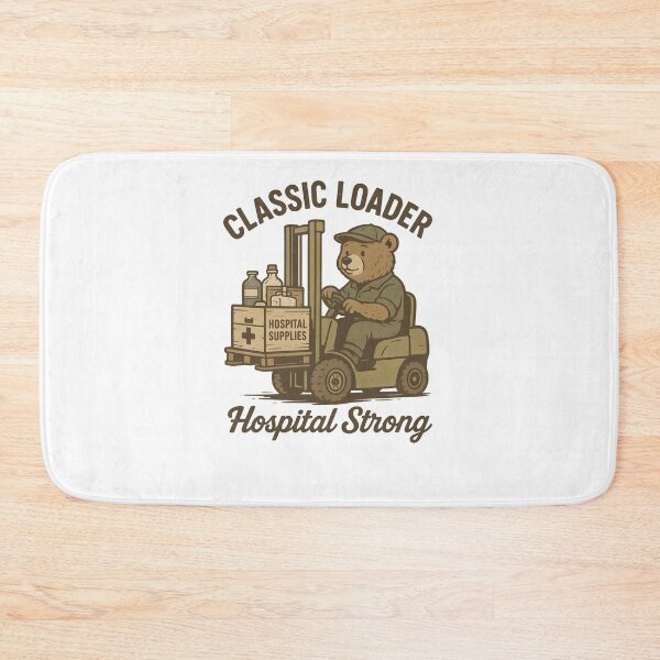 Artikelvorschau, Klassischer Lader – Vintage Gabelstaplerfahrer Bär T-Shirt (Krankenhauslogistik) entworfen und verkauft von ClinicalHubs.