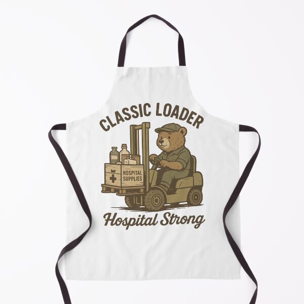 Artikelvorschau, Klassischer Lader – Vintage Gabelstaplerfahrer Bär T-Shirt (Krankenhauslogistik) entworfen und verkauft von ClinicalHubs.