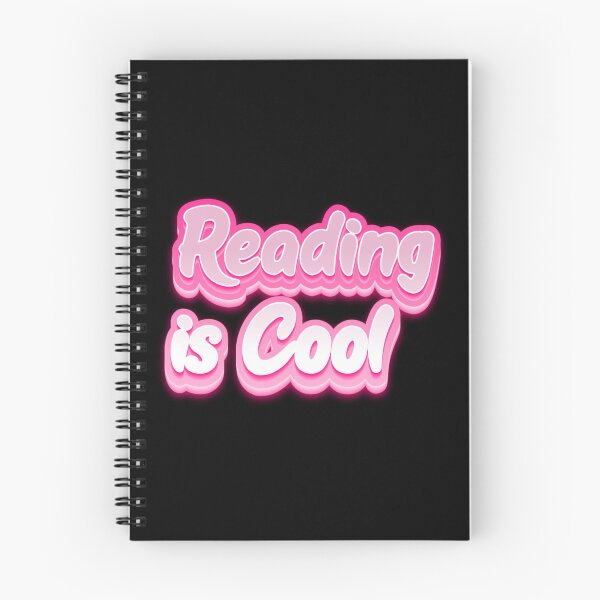 Item preview, Reading is cool retro pink motivational words bookworm style vintage learning vibes designed and sold by HumansStuck12.
